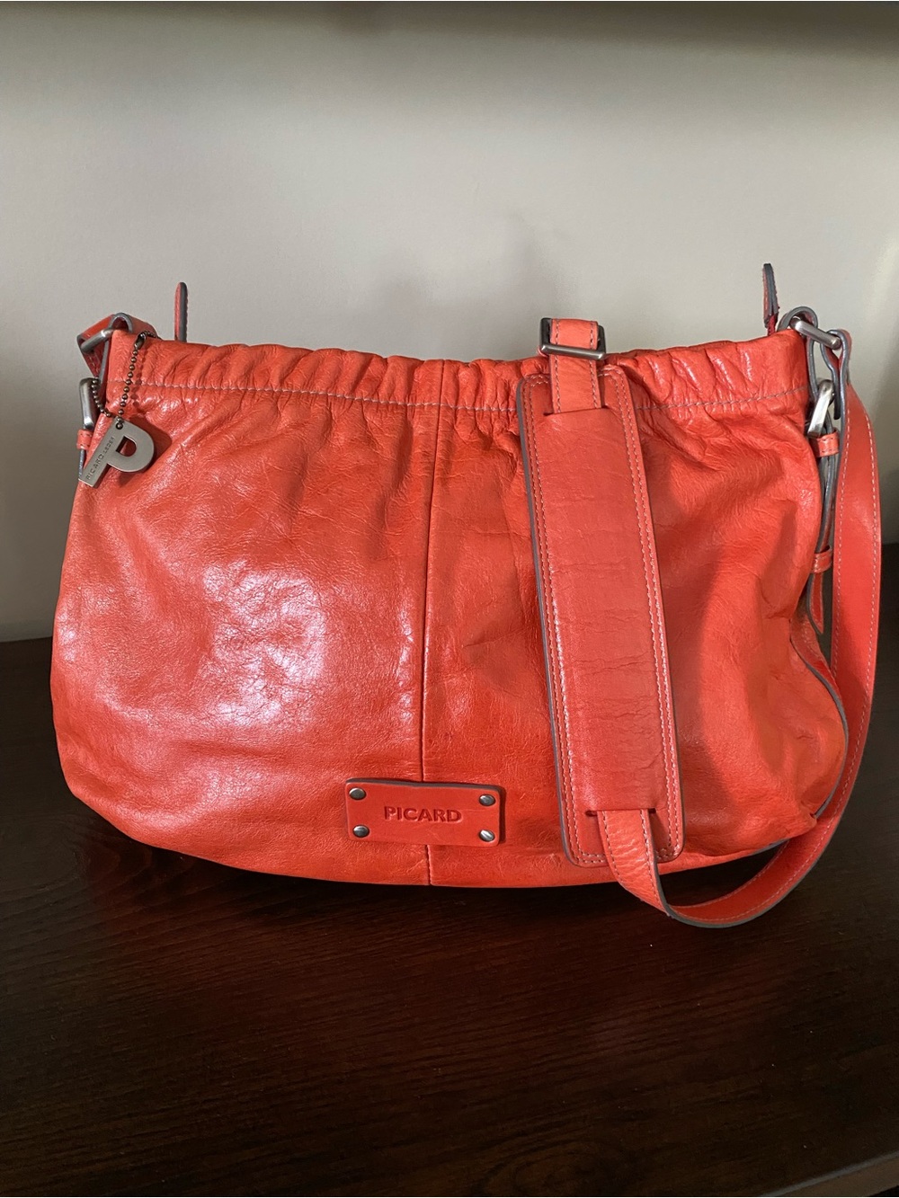 Germany Picard Orange Leather Purse